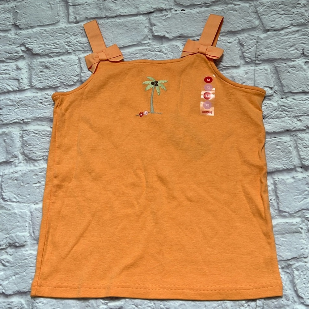 Palm tree tank Gymboree ribbon straps